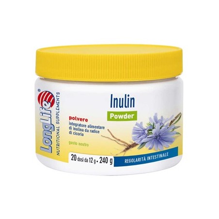 Longlife Inulina in polvere 240 g - Integratore per la regolarità intestinale Longlife Inulina in polvere 240 g - Integratore per la regolarità intestinale