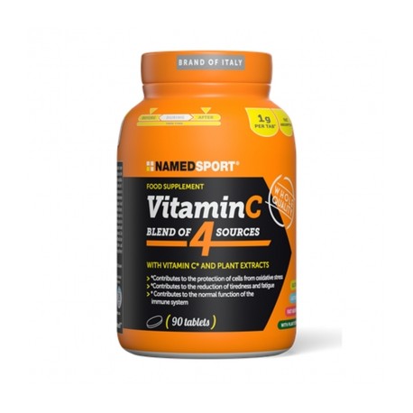 NamedSport Vitamin C 4 Natural Blend - Integratore per le difese immunitarie 90 compresse
