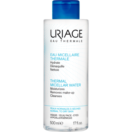 Uriage Acqua Micellare struccante viso e occhi per pelli normali e secche 500 ml Uriage Acqua Micellare struccante viso e occhi per pelli normali e secche 500 ml