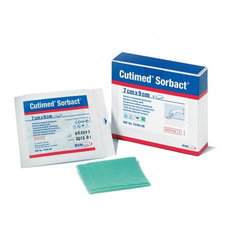 Cutimed Sorbact Medic Garza assorbente per medicazioni 7 x 9 cm 5 pezzi