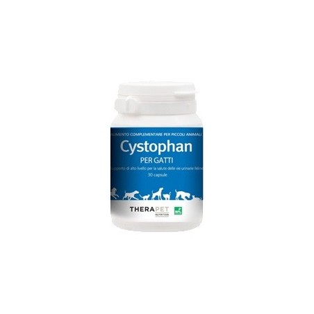 Cystophan Therapet integratore per vie urinarie dei gatti gusto pollo 30 capsule Cystophan Therapet integratore per vie urinarie dei gatti gusto pollo 30 capsule