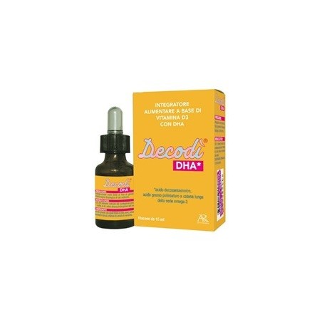 Decodì DHA integratore con vitamina D3 per la salute di ossa e denti 15 ml Decodì DHA integratore con vitamina D3 per la salute di ossa e denti 15 ml
