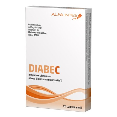 Diabec integratore antiossidante con Curcumina 20 capsule Diabec integratore antiossidante con Curcumina 20 capsule