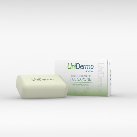 Unidermo Sapone Solido - Sostituito acido del sapone per detergere il corpo 100 g Unidermo Sapone Solido - Sostituito acido del sapone per detergere il corpo 100 g