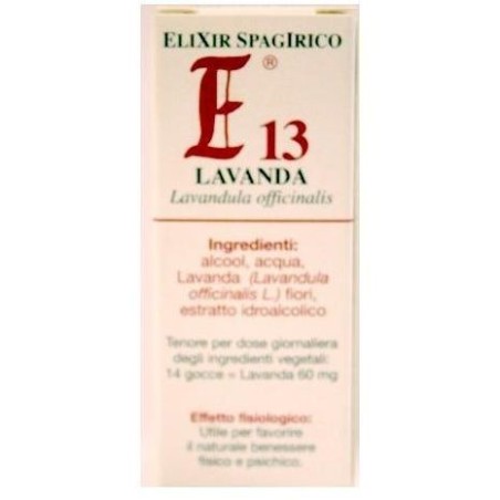 Elixir SPG E13A Lavanda estratto idroalcolico 20 ml Elixir SPG E13A Lavanda estratto idroalcolico 20 ml