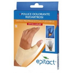 Epitact Ortesi flessibile per pollice dolorante e rizoartrosi mano sinistra taglia S