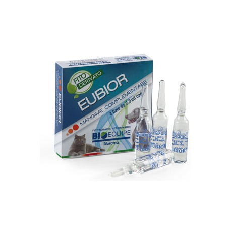 Eubior integratore per bronchite tosse respirazione di cani e gatti 4 fiale da 2,5 g