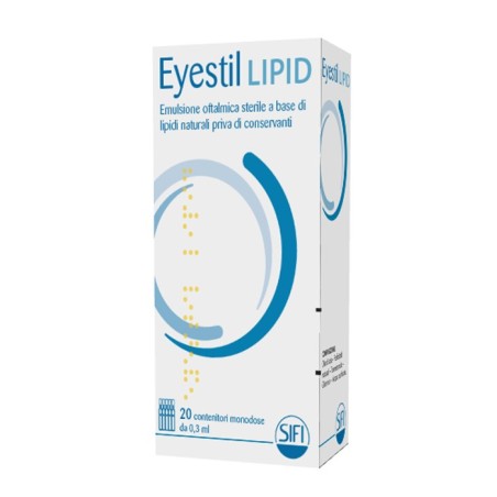 Eyestil Lipid Emulsione oftalmica lubrificante per secchezza oculare 20 monodose Eyestil Lipid Emulsione oftalmica lubrificante per secchezza oculare 20 monodose