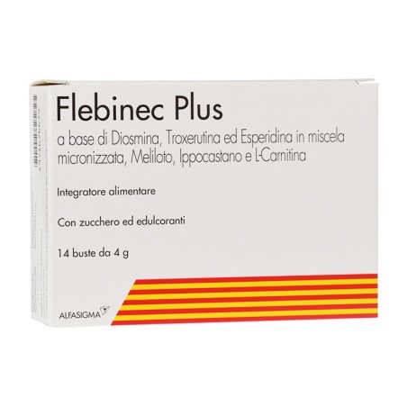 Flebimec Plus integratore per emorroidi e microcircolo 14 bustine Flebimec Plus integratore per emorroidi e microcircolo 14 bustine