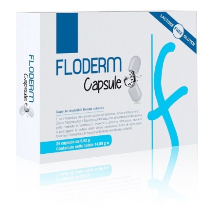 Floderm Capsule integratore antiossidante per benessere della pelle 24 capsule Floderm Capsule integratore antiossidante per benessere della pelle 24 capsule