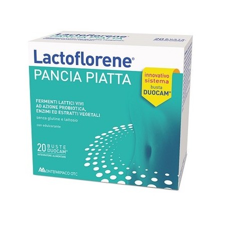 Lactoflorene Pancia Piatta integratore probiotico per gonfiore addominale 20 bustine Lactoflorene Pancia Piatta integratore probiotico per gonfiore addominale 20 bustine