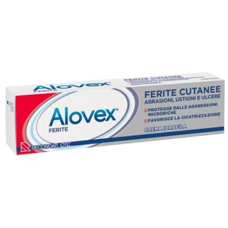 Alovex Ferite Crema idrofila protettiva per abrasioni, ustioni e ulcere 30 ml Alovex Ferite Crema idrofila protettiva per abrasioni, ustioni e ulcere 30 ml
