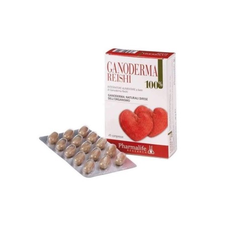Pharmalife Ganoderma Reishi 100% integratore per difese immunitarie 45 compresse Pharmalife Ganoderma Reishi 100% integratore per difese immunitarie 45 compresse