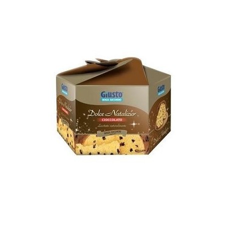 Giusto Dolce Natalizio con gocce di cioccolato senza zucchero 600 g Giusto Dolce Natalizio con gocce di cioccolato senza zucchero 600 g