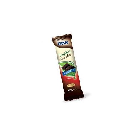 Giusto Viva Stevi Barretta di cioccolato fondente senza zucchero 35 g