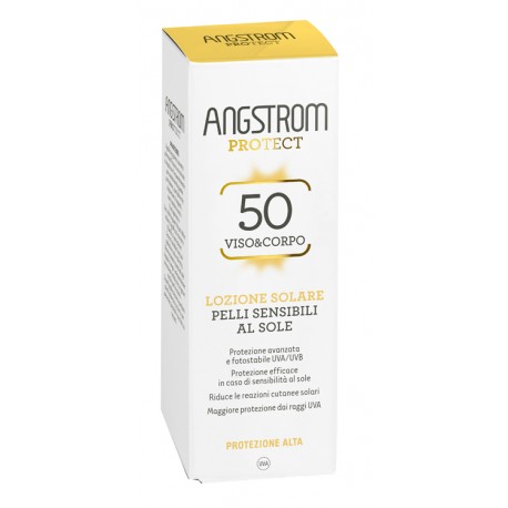 Angstrom Protect Lozione solare protettiva viso e corpo per pelle sensibile al sole SPF 50+ 100 ml Angstrom Protect Lozione solare protettiva viso e corpo per pelle sensibile al sole SPF 50+ 100 ml