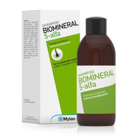 Biomineral 5 Alfa shampoo al tè verde per seborrea 200 ml Biomineral 5 Alfa shampoo al tè verde per seborrea 200 ml