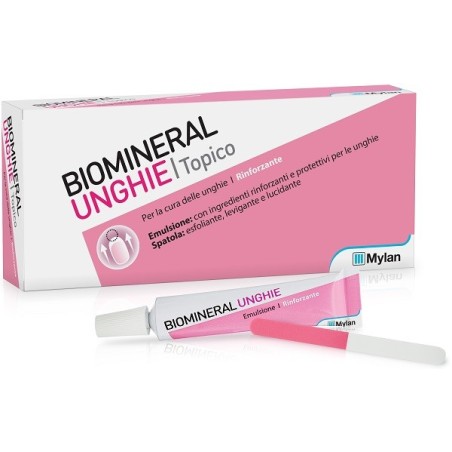 Biomineral Unghie Topico emulsione rinforzante per unghie 20 ml + spatola Biomineral Unghie Topico emulsione rinforzante per unghie 20 ml + spatola