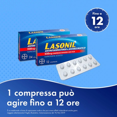 Lasonil Antinfiammatorio 220 mg 24 compresse