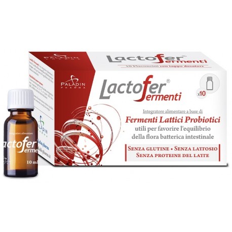 Lactofer fermenti integratore riequilibrante della flora intestinale 10 flaconcini