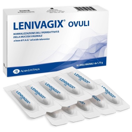 Lenivagix Ovuli vaginali normalizzanti per irritazioni 10 ovuli Lenivagix Ovuli vaginali normalizzanti per irritazioni 10 ovuli
