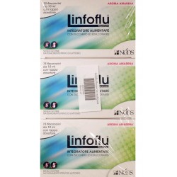 Linfoflu integratore per difese immunitarie dei bambini gusto amarena 6 x 15 flaconcini