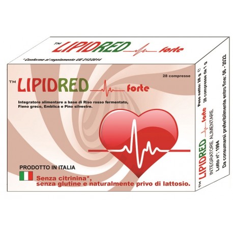Lipidred Forte integratore a base di riso rosso per il colesterolo 30 compresse