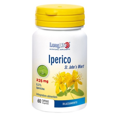 LongLife Iperico 235 mg integratore per benessere mentale 60 capsule LongLife Iperico 235 mg integratore per benessere mentale 60 capsule