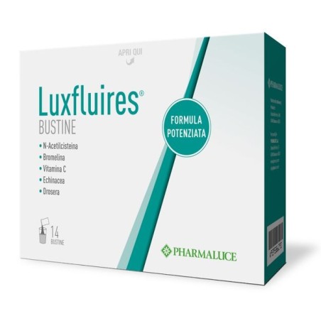 Luxfluires integratore per sistema immunitario e vie respiratorie 14 bustine Luxfluires integratore per sistema immunitario e vie respiratorie 14 bustine