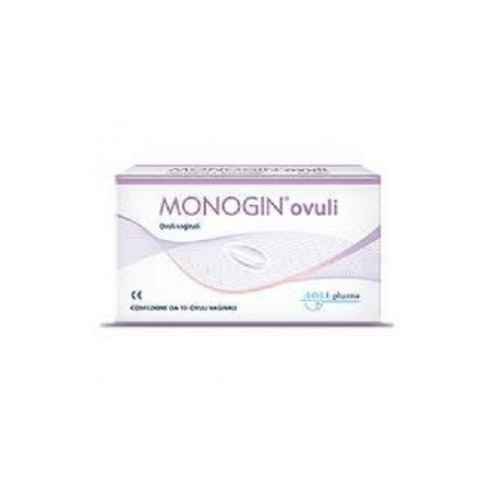 Monogin Ovuli per vulvovaginiti e cervicovaginiti 10 pezzi Monogin Ovuli per vulvovaginiti e cervicovaginiti 10 pezzi