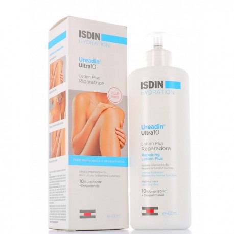 ISDIN Ureadin Ultra 10 - Crema riparatrice con Urea al 10% 400 ml