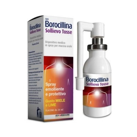 NeoBorocillina Sollievo Tosse spray per gola secca irritata 20 ml