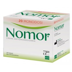 Nomor Crema antiemorroidaria cicatrizzante emorroidi e ragadi 20 pezzi 5 ml