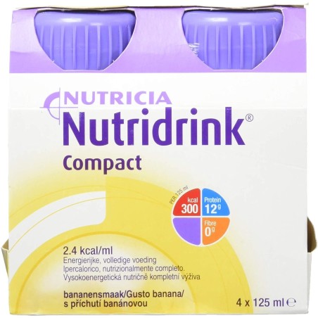 Nutridrink integratore ipercalorico gusto banana 4 x 200 ml Nutridrink integratore ipercalorico gusto banana 4 x 200 ml