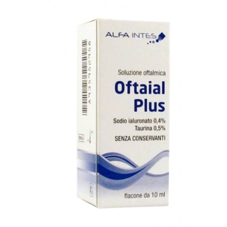 Alfa Intes Oftaial Plus collirio per occhio secco e lenti a contatto 10 ml