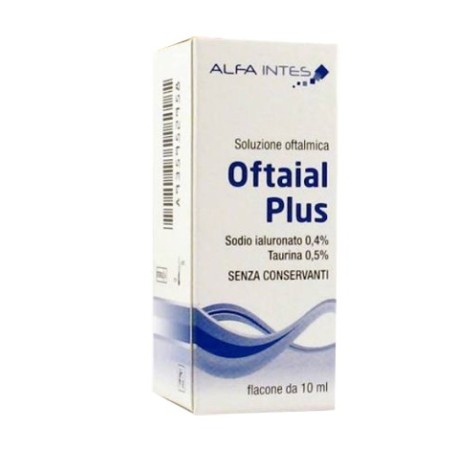 Alfa Intes Oftaial Plus collirio per occhio secco e lenti a contatto 10 ml Alfa Intes Oftaial Plus collirio per occhio secco e lenti a contatto 10 ml