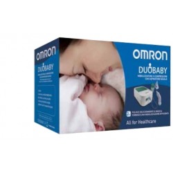 Omron Duo Baby Nebulizzatore a compressore con aspiratore nasale