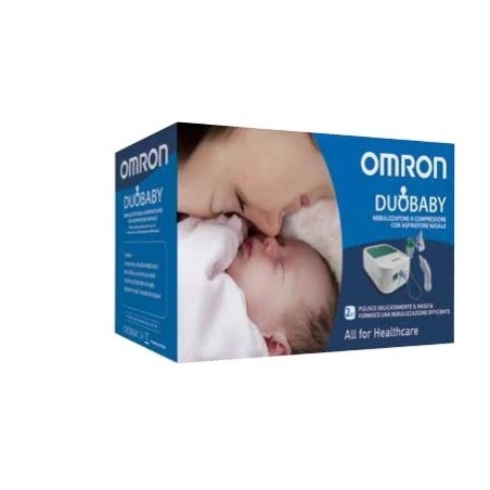 Omron Duo Baby Nebulizzatore a compressore con aspiratore nasale