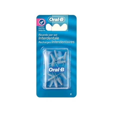 Oral B Ricambi per set Interdentale Scovolini interdentali conico fine 3-6,5 mm