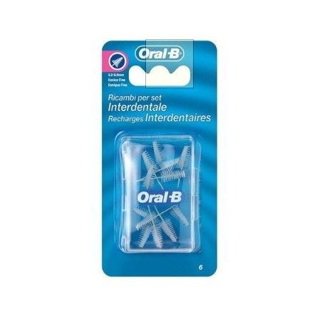 Oral B Ricambi per set Interdentale Scovolini interdentali conico fine 3-6,5 mm Oral B Ricambi per set Interdentale Scovolini interdentali conico fine 3-6,5 mm