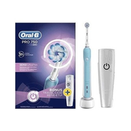 Oral B PRO 750 Ultrathin spazzolino elettrico ricaricabile con testina delicata