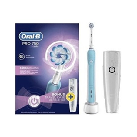 Oral B PRO 750 Ultrathin spazzolino elettrico ricaricabile con testina delicata Oral B PRO 750 Ultrathin spazzolino elettrico ricaricabile con testina delicata