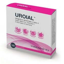Uroial integratore per vie urinarie e drenaggio dei liquidi 14 bustine