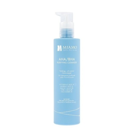 Miamo Acnever AHA/BHA Purifying Cleanser gel detergente viso purificante 250 ml Miamo Acnever AHA/BHA Purifying Cleanser gel detergente viso purificante 250 ml