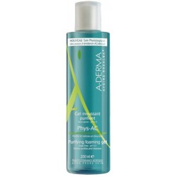 A-Derma Phys-AC Gel detergente purificante per pelli acneiche 200 ml