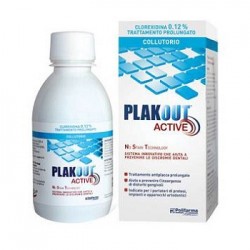 Plakout Active Collutorio con clorexidina 0,20% trattamento d'urto 200 ml
