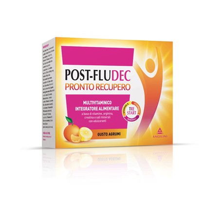 Post-Fludec Pronto Recupero integratore multivitaminico gusto agrumi 12 bustine