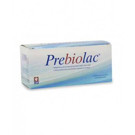 Prebiolac integratore di fermenti e fibre per l'intestino 10 flaconcini 10 ml