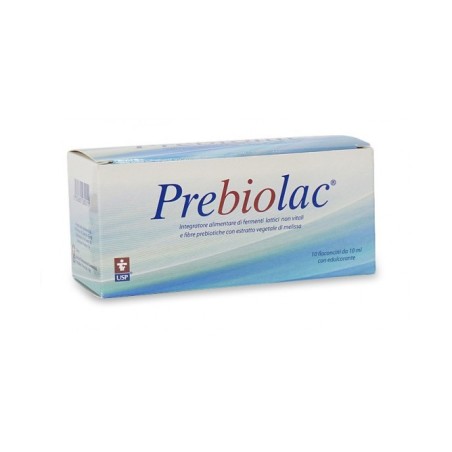 Prebiolac integratore di fermenti e fibre per l'intestino 10 flaconcini 10 ml Prebiolac integratore di fermenti e fibre per l'intestino 10 flaconcini 10 ml