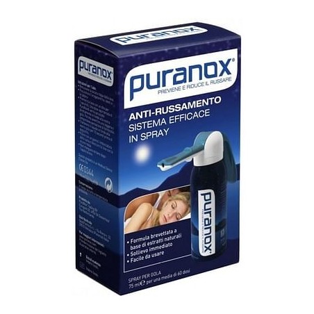 Puranox Spray Antirussamento previene e riduce il russare 75 ml Puranox Spray Antirussamento previene e riduce il russare 75 ml